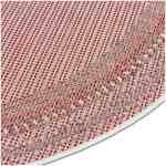 Venkovní koberec kulatý Harper červený detail