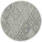 Venkovní koberec kulatý šedý BRIGHTON