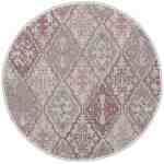 Venkovní koberec kulatý BRIGHTON fialový